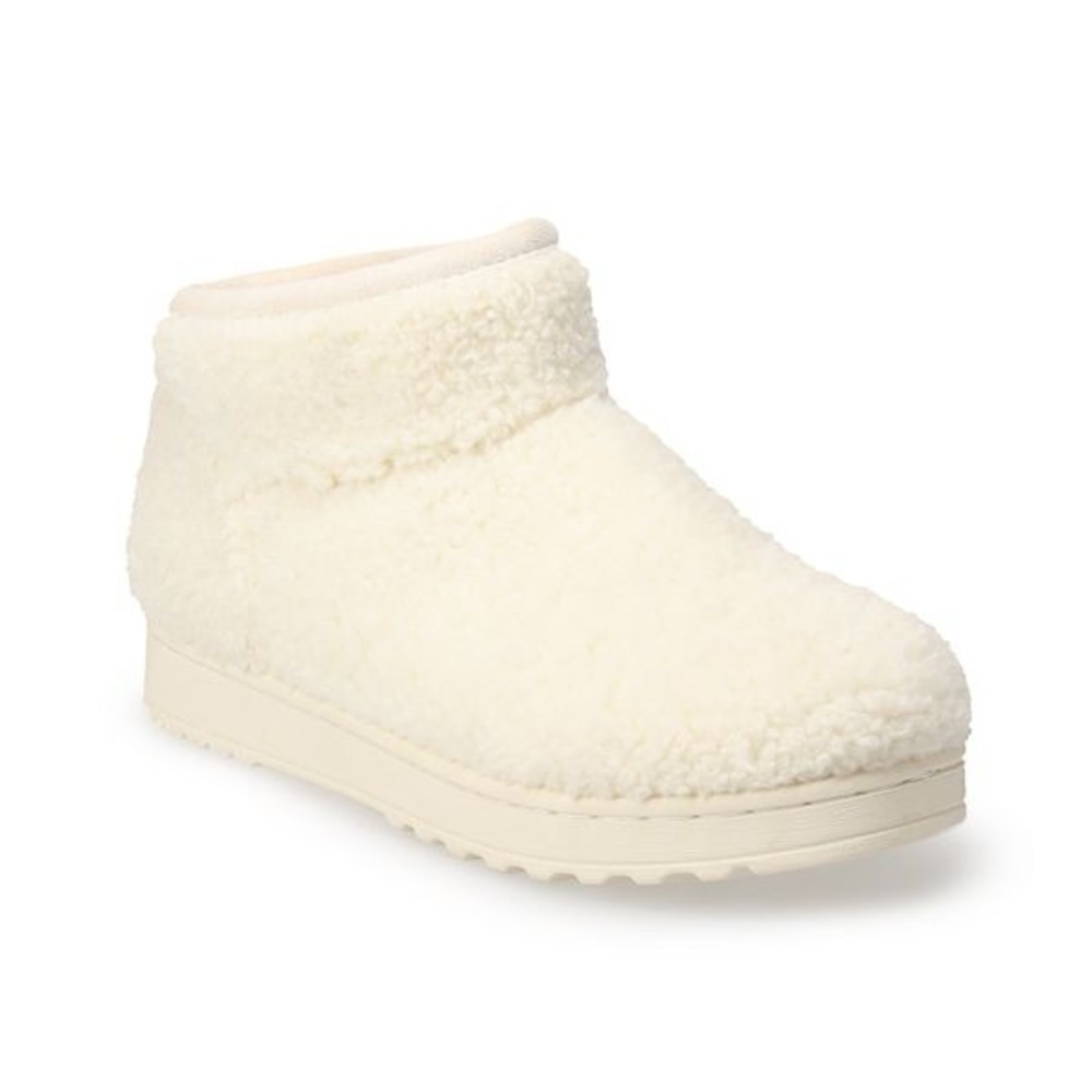 SO Cream Sherpa Ankle Booties